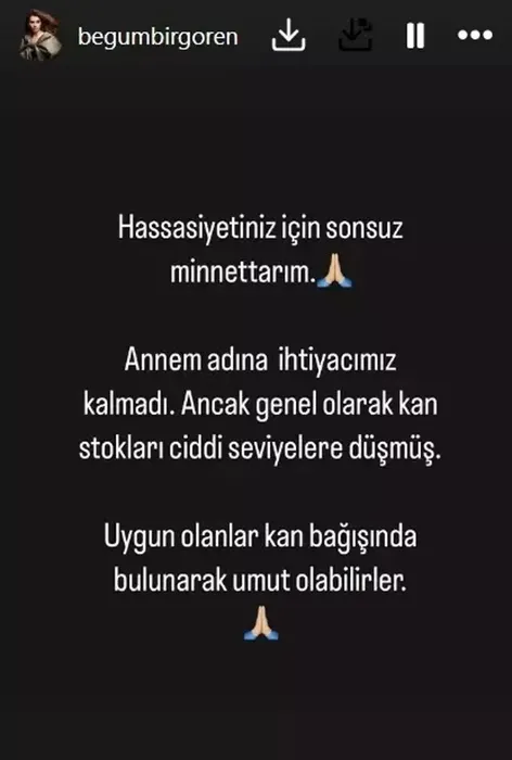 Ünlü oyuncu Begüm Birgören’den yardım çağrısı!