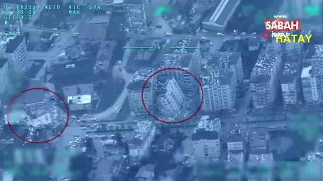 Depremin enkazları İHA kamerasında | Video