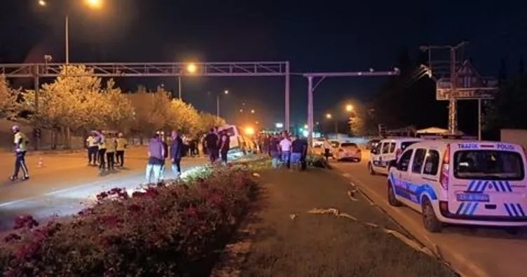 Gaziantep’te takla atan aracın sürücüsü hayatını kaybetti
