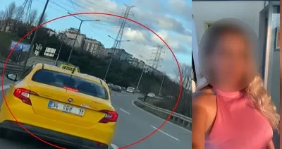 SON DAKİKA: İstanbul’da kadın sürücüyü taciz eden taksici kamerada! Camı açıp çığlık atan...