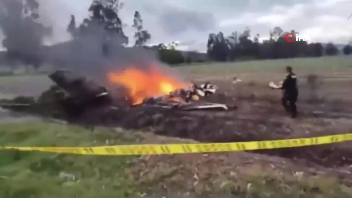 Kolombiya’da uçak kazası: 6 ölü videosunu izle | Son Dakika Haberleri