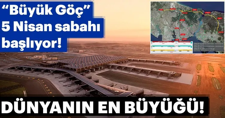 Türk Hava Yolları’nın “Büyük Göç”ü 5 Nisan sabahı başlıyor