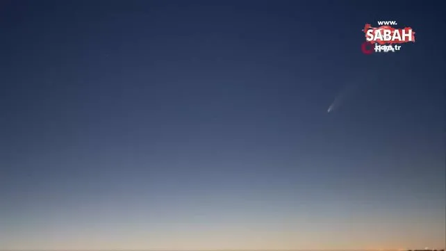 Tekirdağ'da kuyruklı yıldız böyle görüntülendi | Video