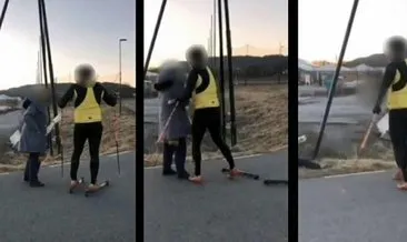 Norveç’te müslüman kadına şiddet! Çocuğunun gözleri önünde...
