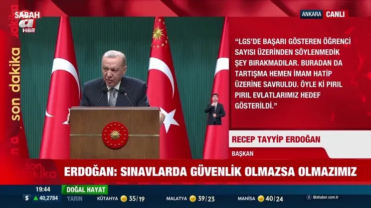 Kabine Toplantısı’nın ardından Başkan Erdoğan'dan önemli açıklamalar!