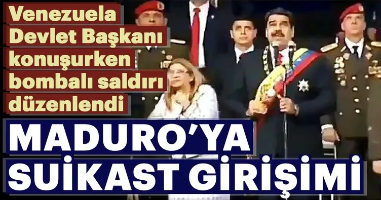 Son dakika... Venezuela Devlet Başkanı Nicolas Maduro'ya suikast girişimi