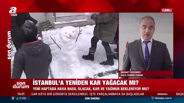İstanbul'a yeniden kar yağacak mı? Yeni haftada hava durumu nasıl olacak? | Video