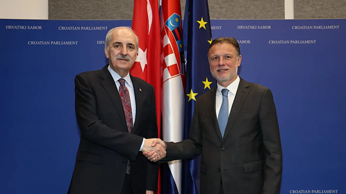 TBMM Başkanı Kurtulmuş, Hırvatistan Meclis Başkanı Jandrokovic ile bir araya geldi TBMM Başkanı Kurtulmuş, Hırvatistan Meclis Başkanı Jandrokovic ile bir araya geldi