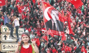 Yüzbinler nöbetteydi