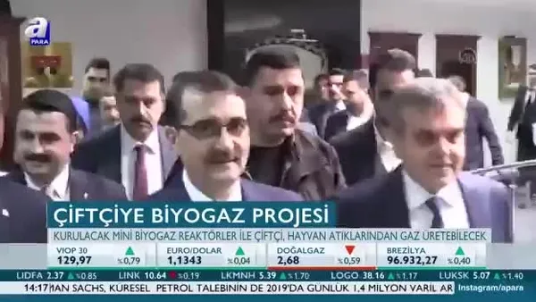 Çiftçiye biyogaz projesi