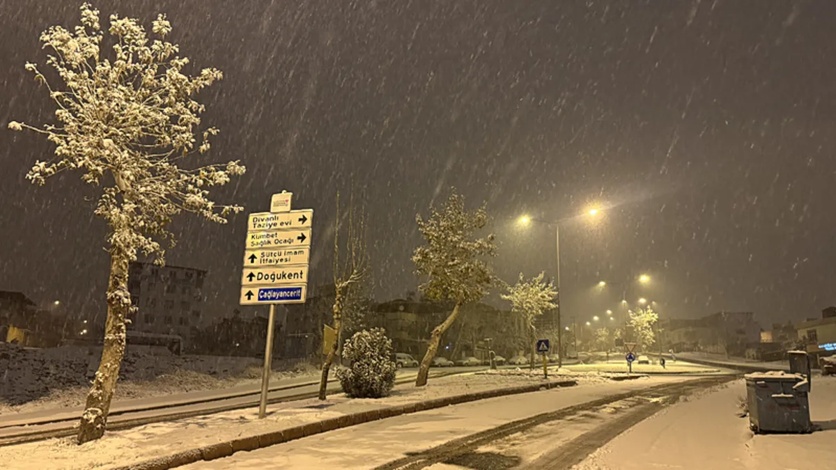 Şiddetli kar yağışı nedeniyle bazı yollarda ulaşım kesildi