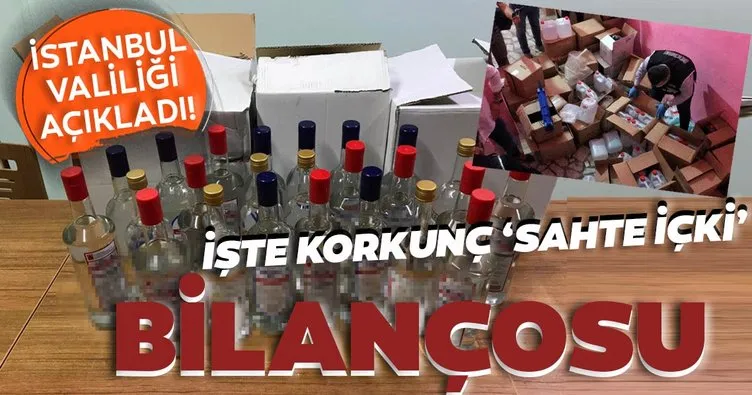 İstanbul Valiliği’den sahte içki operasyonları ile ilgili açıklama
