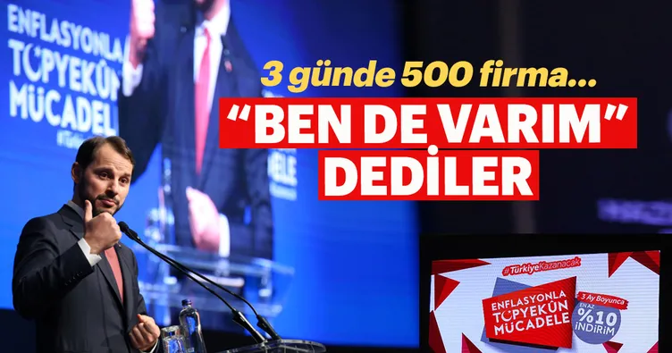 Üç günde 500 firma ‘ben de varım’ dedi