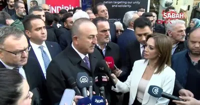 Bakan Çavuşoğlu İstiklal Caddesi’nde açıklama yaptı | Video