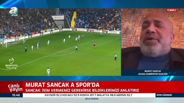 Adana Demirspor Başkanı Murat Sancak'tan A Spor'a özel açıklamalar 