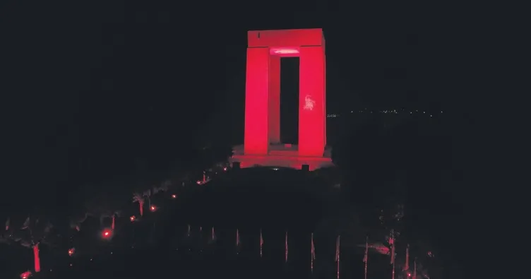 Çanakkale’de görkemli aydınlatma
