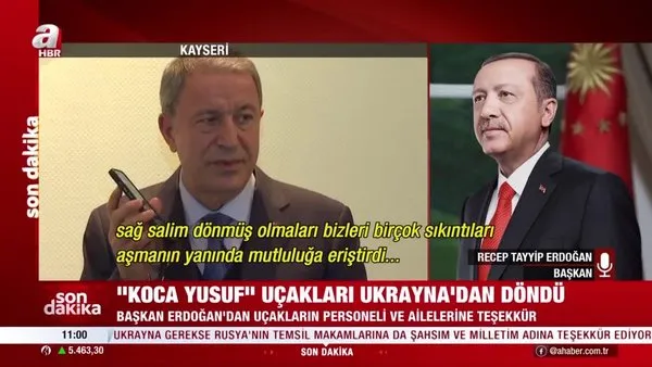 Başkan Erdoğan'dan Koca Yusuf'u getiren ekibe tebrik | Video