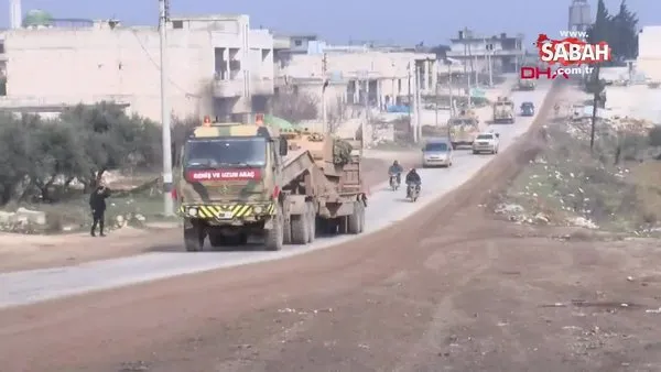 Son dakika! TSK'dan İdlib'e yoğun tank ve askeri sevkiyat | Video