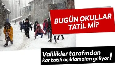 5 Şubat Bugün okullar tatil mi edildi? Eğitime kar engeli: Erzincan, Bingöl, Van’da Bugün okullar tatil mi?