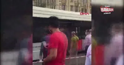 Son dakika haberi: İstanbul’da tramvay ile otobüs çarpıştı | Video