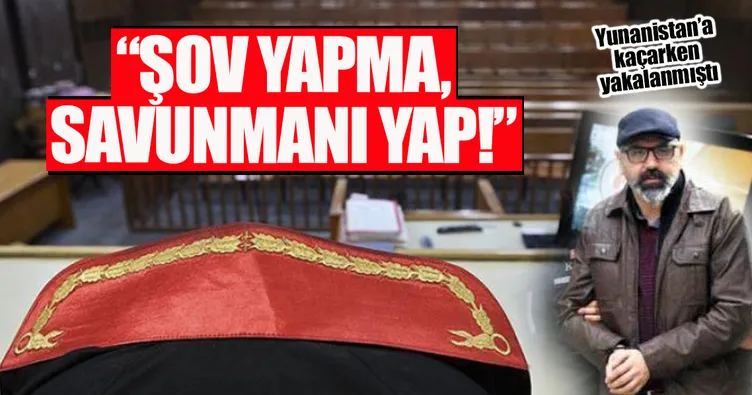 Mahkeme Başkanı, FETÖ sanığını Konferans verme diye uyardı