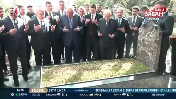 Devlet Bahçeli'den Alparslan Türkeş'e saygı ziyareti | Video
