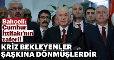 Devlet Bahçeli: Cumhur İttifakı Türkiye'nin teminatıdır.