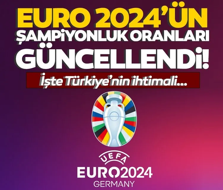 EURO 2024’ün şampiyonluk oranları güncellendi! Türkiye’nin ihtimali...