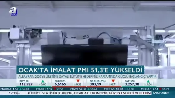 Ocakta imalat PMI yüzde 51,3'e yükseldi