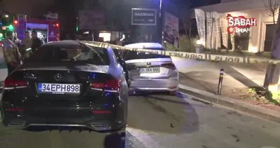 Caddebostan’da kontrolden çıkan araç park halindeki otomobile çarptı | Video