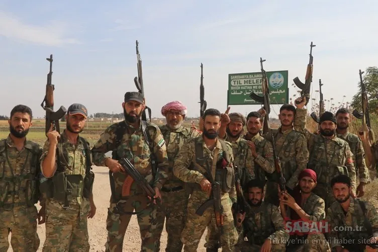 Suriye Milli Ordusu YPG/PKK’nın sözde bayraklarını indirdi