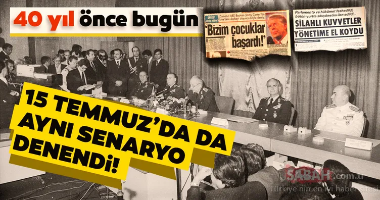 12 Eylül darbesi manşetlere ve fotoğraflara böyle yansıdı!