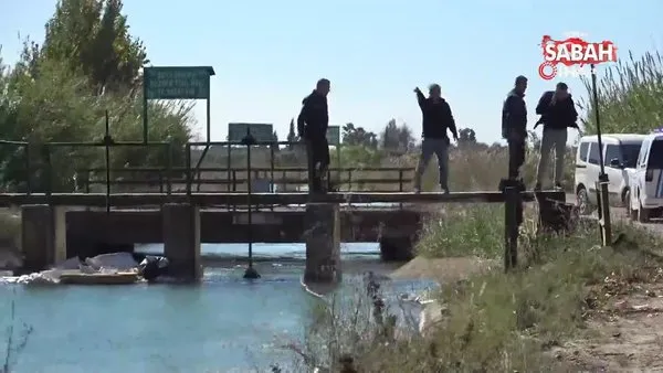 Adana’da vahşet! Sulama kanalında, boğazı kesildikten sonra ayağına taş bağlanıp çuvala konulmuş ceset bulundu | Video