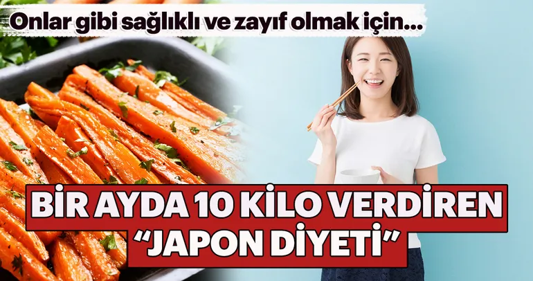 Bir ayda 10 kilo verdiren Japon diyeti...
