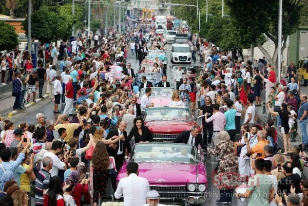 Yıldızlar geçidi halkı sokaklara döktü