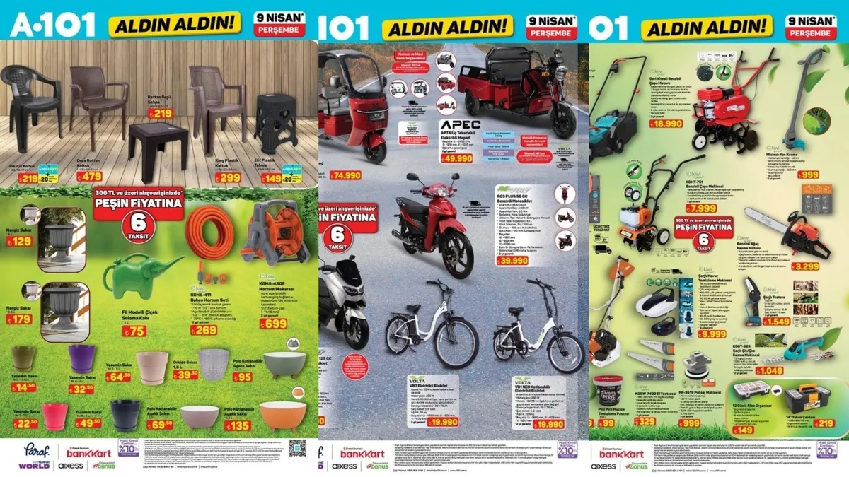A101 aktüel katalog 9 Nisan 2026: Yeni hafta aldın aldın ürünlerinde neler var? İşte indirimli liste
