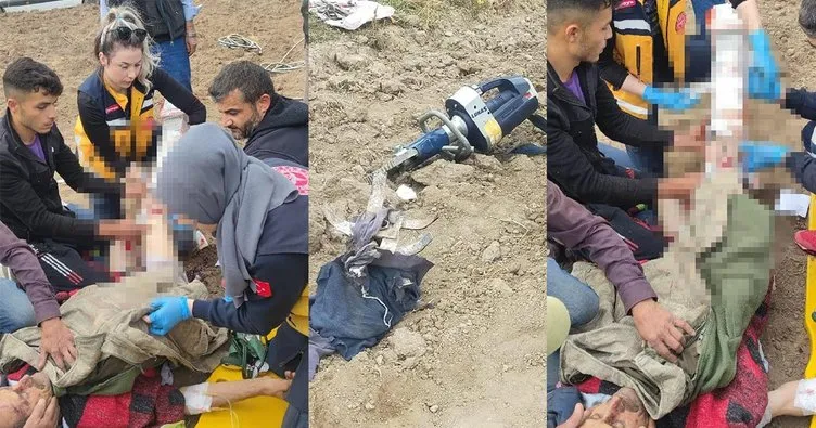 Konya’da korkunç olay: Ayaklarını çapa motoruna kaptırdı