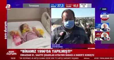 İzmir’de deprem enkazından 91 saat sonra kurtarılan Ayda’nın babası Uğur Gezgin, A Haber’e konuştu | Video