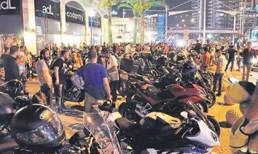 Motorculardan sessiz protesto