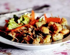 Karidesli Patlıcanlı Salata