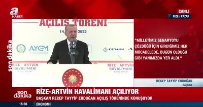 SON DAKİKA: Rize-Artvin Havalimanı açıldı! Başkan Erdoğan: Bu mücadeleyi başarıya ulaştıracağız | Video