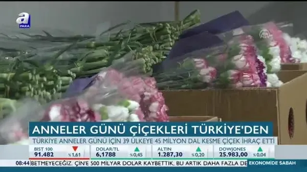 Anneler Günü için 39 ülkeye çiçek satıldı