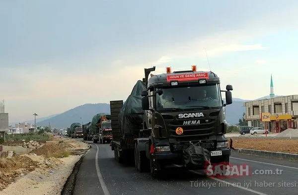 Son dakika: Hatay sınırına askeri sevkiyat sürüyor