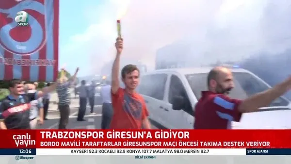 Trabzonspor taraftarından, takımına coşkulu uğurlama | Video