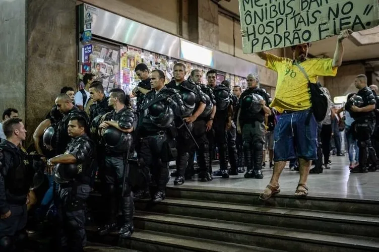 Brezilya’da Dünya Kupası protestosu