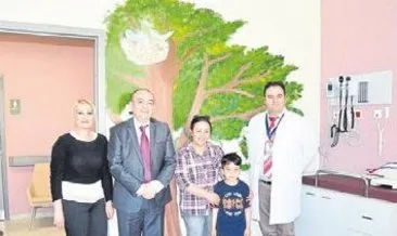 Hastane odaları rengarenk oldu