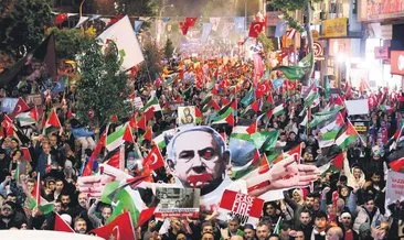 İstanbul’da binlerce kişi Gazze için yürüdü