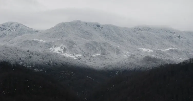 Milli Park’ta kar güzelliği