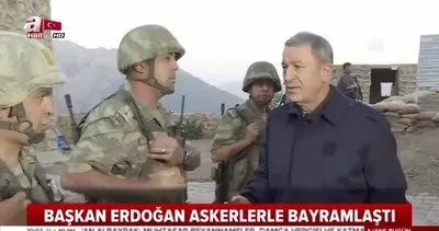 Cumhurbaşkanı Erdoğan, askerlerle bayramlaştı