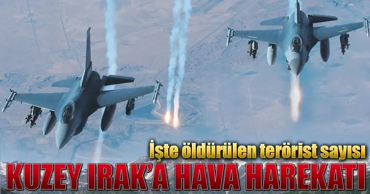 Türk Jetleri’nden Kuzey Irak’a hava harekatı